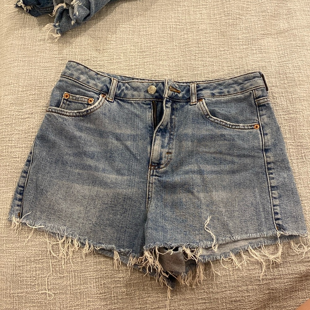 Topshop cut off Jean shorts